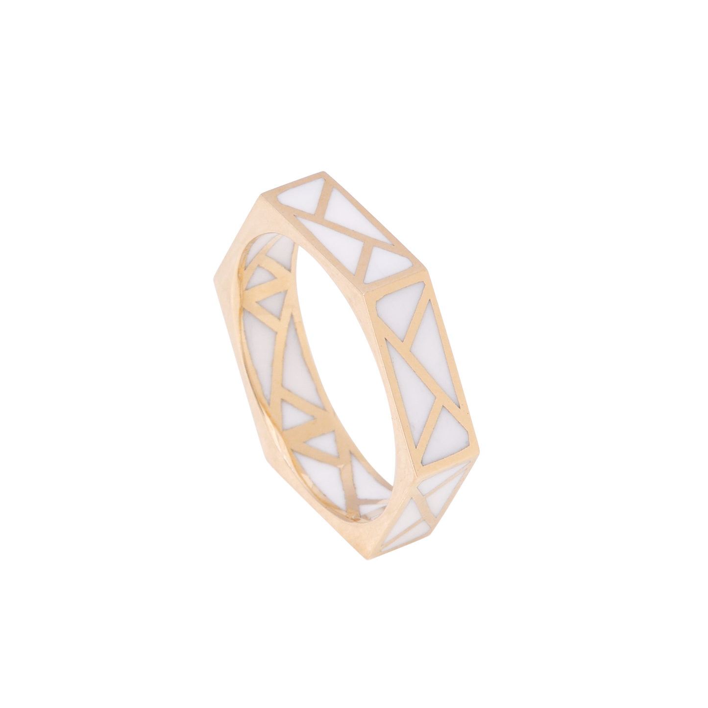 Mélange Ring White
