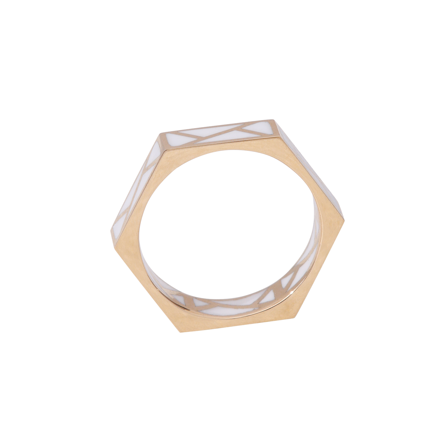 Mélange Ring White