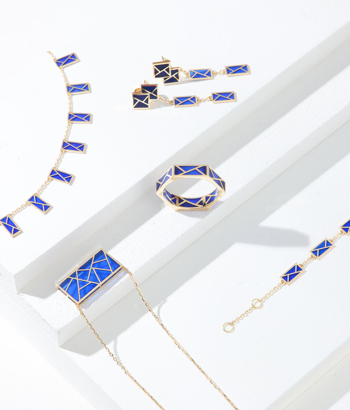 Mélange Earrings Blue