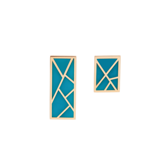 Mélange Earrings Turquoise